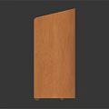 Sturdy Wooden Rolling Utility Shelf with Three Shelves and Tilted Top Board