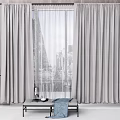Modern Curtains 3d model