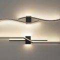 Modern Wall Lamps Featuring Curved And Linear Designs With Soft Illumination For Interior
