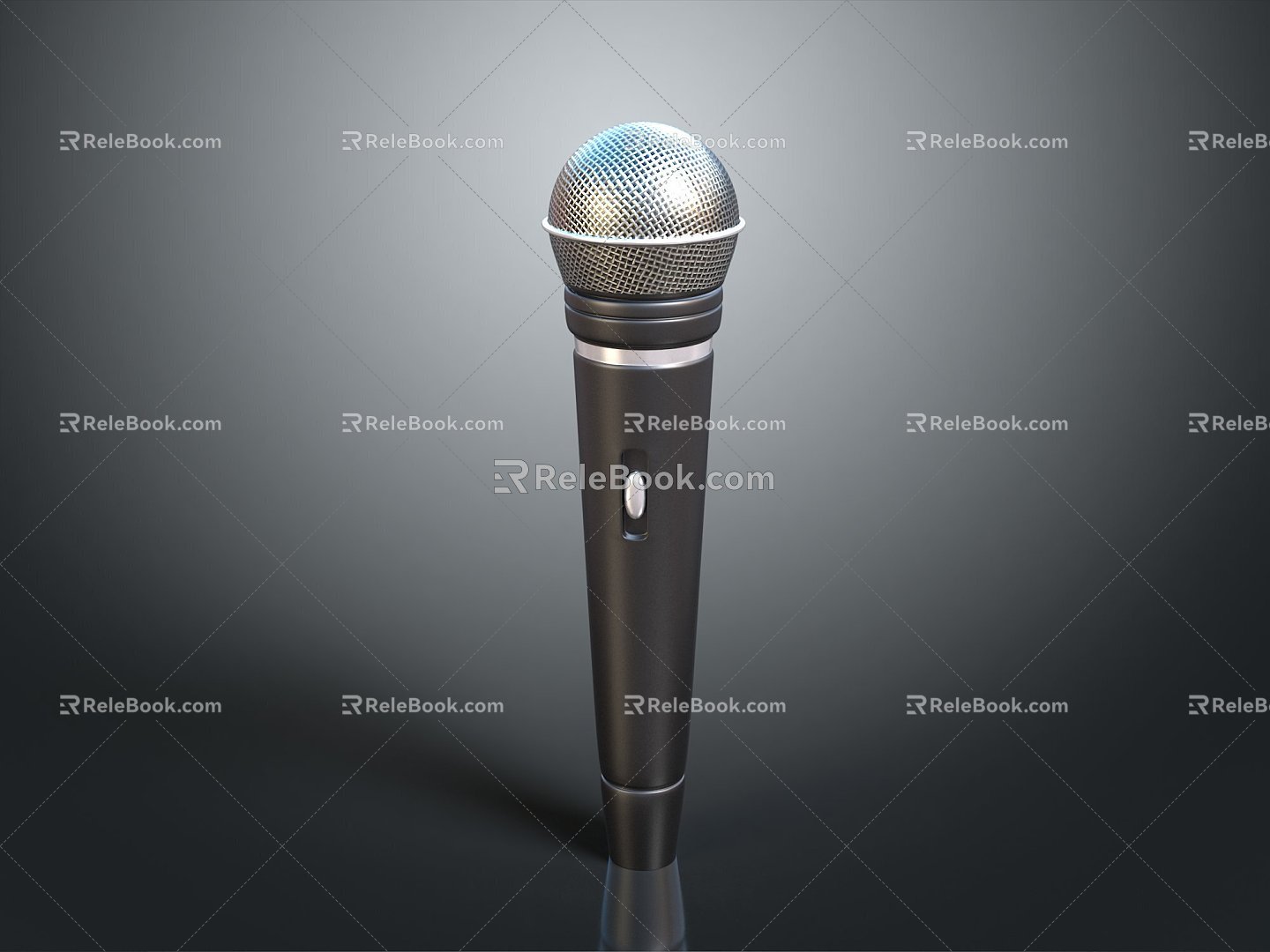 microphone amplifier condenser microphone high-end microphone 3d model