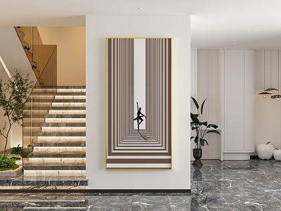 Light Luxury Stair Entrance model