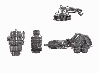 Modern Engine Mechanical Engine 3d model
