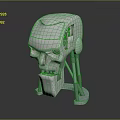 Robot Head Metal Human Head Robot Robot Assistant Small Robot Robot Butler 3d model