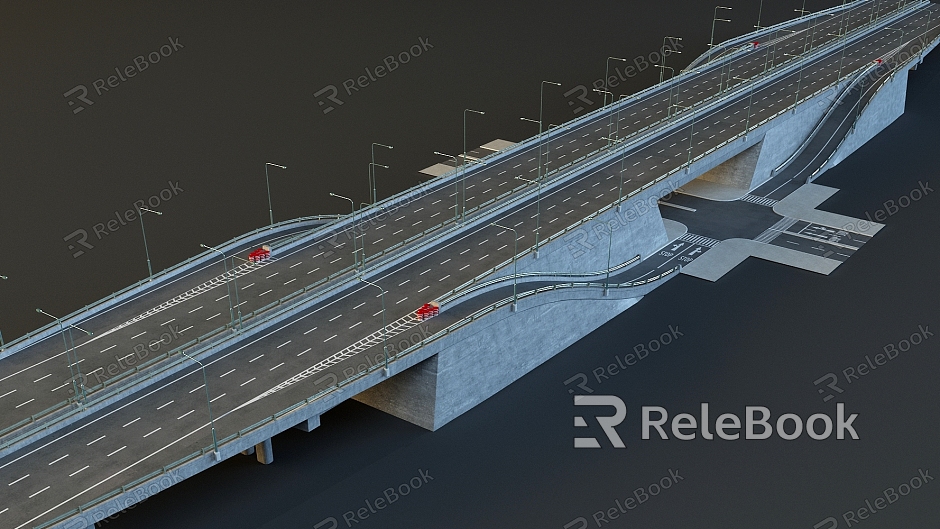 Modern Bridge Viaduct model