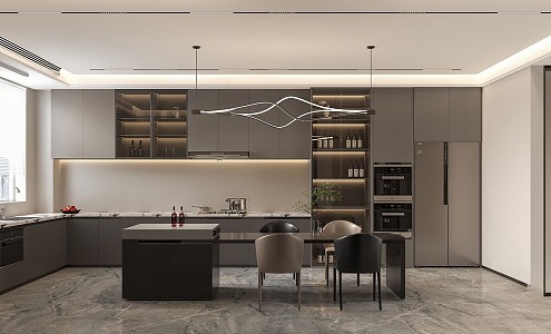 Italian Open Kitchen 3d model