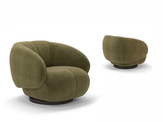 Nordic Living Room Single Sofa Reception Guests Nordic Home Bedroom Beauty Salon Casual Fabric Lazy Sofa 3d model