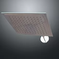 Square Rainfall Shower Head With Stainless Steel Body And Multiple Water Jets Modern Design