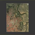 3D Terrain Model Showcasing Mountain Ranges Deep Valleys And Colorful Elevation Topographic Details