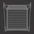 Modern Bar Stools With Woven Backrest And Seat Black Metal Legs