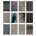 Textured and Patterned Square Rugs in Various Designs for Home Decoration 3d model