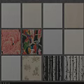 Various Wall Decor Styles With Colorful Bird Floral Patterns Solid Colors And Wood Grain Textures