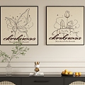 Modern Decorative Painting Hanging Painting 3d model