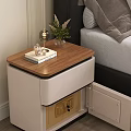 Modern Wood Top Nightstand With Hidden Built In Safe For Secure Bedroom Daily Storage
