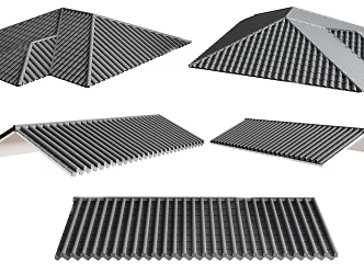 Modern Eaves Roof 3d model