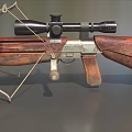 Crossbow Cartoon Crossbow Mechanical Crossbow Low Face Number Low Model Simple Model Game Sub-era Film and Television Level Super Realistic 3d model