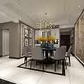 Light Luxury TV Cabinet In Elegant Modern Living Room With Stylish Home Furnishing Decoration