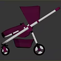 Pink Baby Stroller With Modern Design Stylish Handle And Functional Wheels