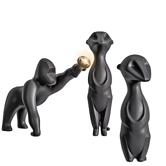Modern Crafts Monkey Table Lamp 3d model
