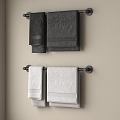 modern towel bath towel 3d model