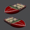 Modern Speedboat Cartoon Speedboat 3d model