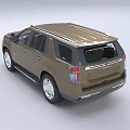 Brown SUV Car With Roof Rack Front Bumper Guard And Alloy Wheels