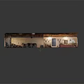 Traditional Cultural Center With Arched Ceiling Red Floor Wall Decorations And Artifacts