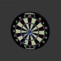 SPORTSMATE FUN MASTERY Dartboard With Numbered Sections And Darts For Recreational Use