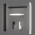 Modern Wall Sconces With Black And White Finishes For Interior Lighting 3d model