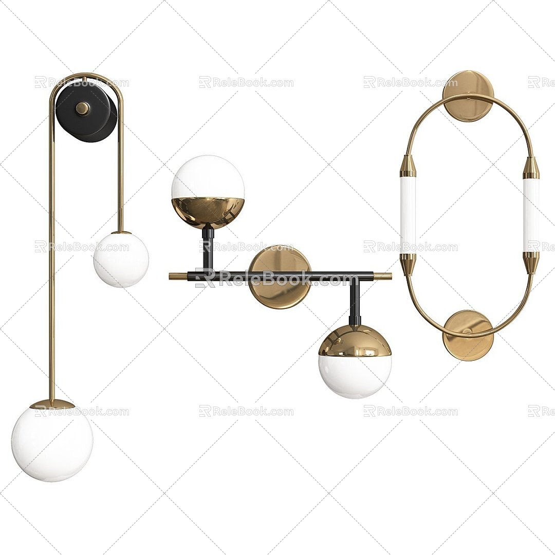 Modern wall lamp wall lamp 3d model