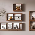 Wooden Wall Mounted Shelves with Multiple Layers for Decorative Magazine Storage and Home Organization