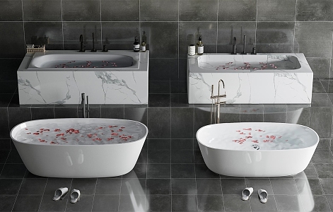 Modern Bathtub Simple Bathtub 3d model