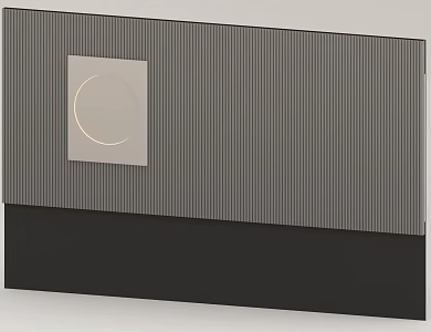 Bedroom simple background wall 3d model