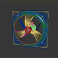 TURBOS Blue Industrial Exhaust Fan Efficient High Performance Ventilation Equipment