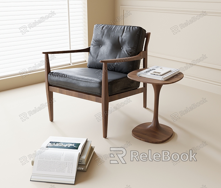 Modern Leisure Chair Single Chair Single Sofa Side Corner Books model