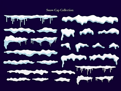 Wall decoration snowflake snowdrift snowmelt model