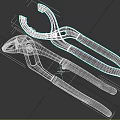 Pliers Clip Hardware Tools 3d model