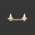 Mystical Glowing Rune Circle With Four White Crystal Towers And Golden Light Base