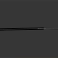 Classic Straight Razor With Silver Blade And Black Handle For Daily Grooming