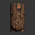 Wooden Stone Decorative Items With Cylindrical And Spherical Shapes Natural Texture