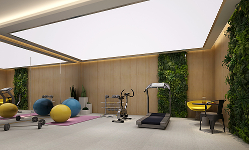 Modern Gym 3d model