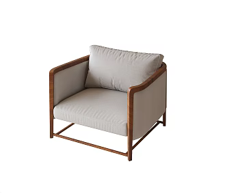 Modern Single Chair Leisure Chair Single Sofa 3d model