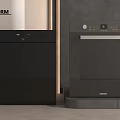 Sleek Black Modern Kitchen Appliances Featuring Siemens Oven And Poliform Dishwasher