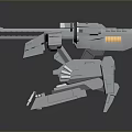 Mech Warrior Mech Soldier Machine Battlearm Mechanical Battlearm Machine Fighter Robot 3d model