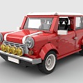 LEGO Toy Blocks minicooper Mini sports car Sedan Mini Car Car 3d model