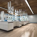 Modern Laboratory Physics Laboratory Tables and Chairs Laboratory Equipment Laboratory Research Room 3d model