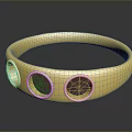 Elegant Stylish Golden Ring Featuring Three Red Gemstones For Fashion Accessories