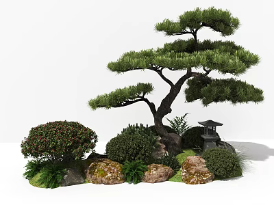 Landscape Plants Miniature Landscape 3d model