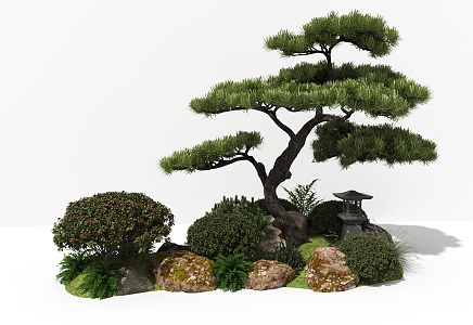 Landscape Plants Miniature Landscape 3d model