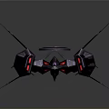 Futuristic Cosmic Spaceship Design With Advanced Aerospace Technology And Sharp Wings
