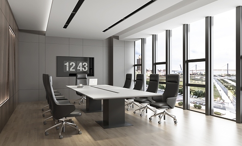 Modern Conference Room Modern Conference Table Modern Office Chair 3d model